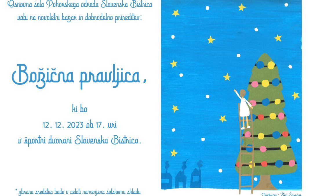 VABILO NA DOBRODELNO PRIREDITEV IN NOVOLETNI BAZAR