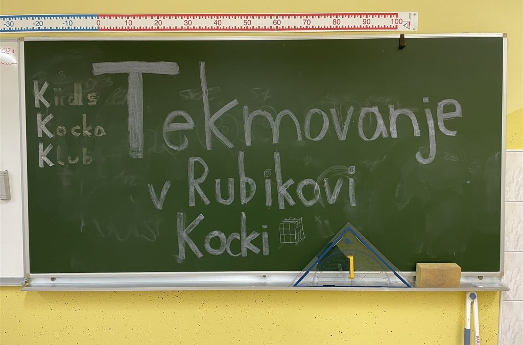 2. šolsko tekmovanje iz hitrostnega sestavljanja Rubikovih kock