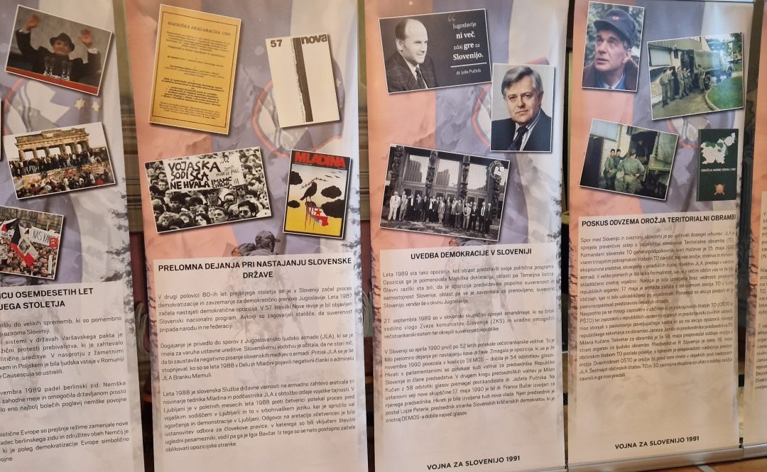 Razstava »Vojna za Slovenijo 1991« v naši šoli